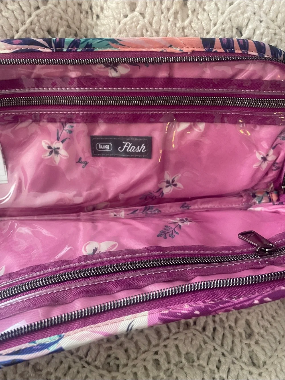 Lug Flash Cosmetic Case Azalea Pink